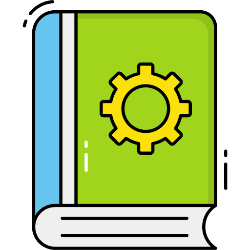 Guide book wrench setting guide icon Guide book wrench setting guide icon