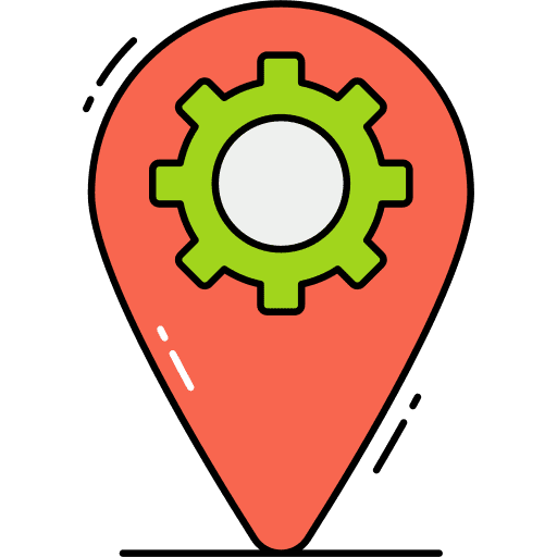 Location technical support settings support icon Location technical support settings support icon