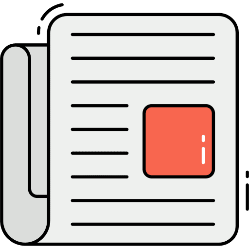 Newspaper news news report journal icon Newspaper news news report journal icon