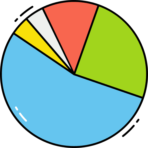 Pie chart finance chart statistics icon Pie chart finance chart statistics icon