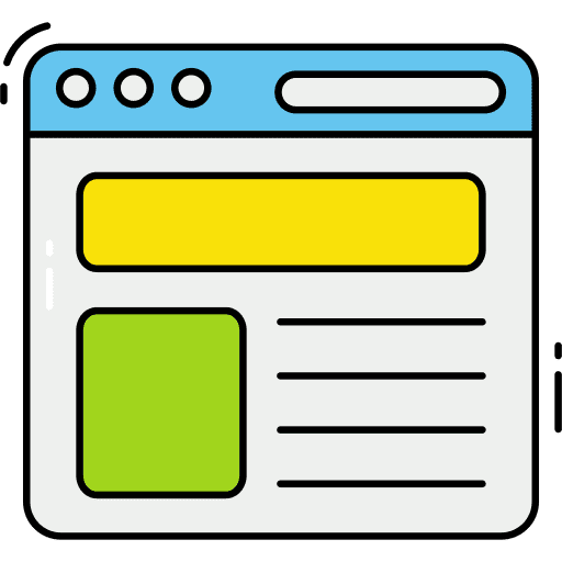 Web design webpage web page blog icon Web design webpage web page blog icon