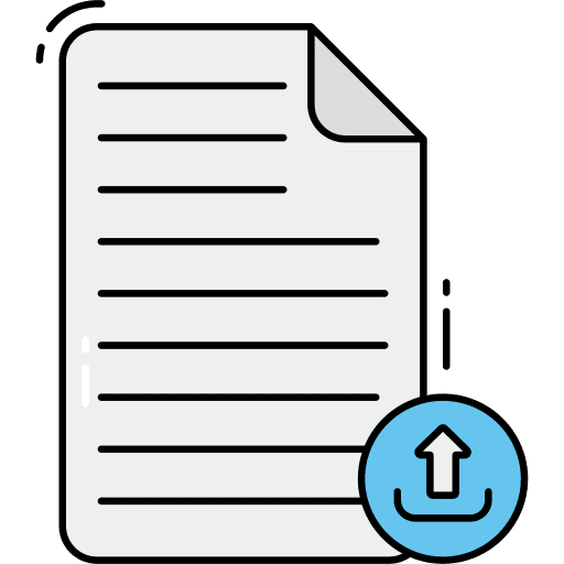 Upload archive interface document icon Upload archive interface document icon