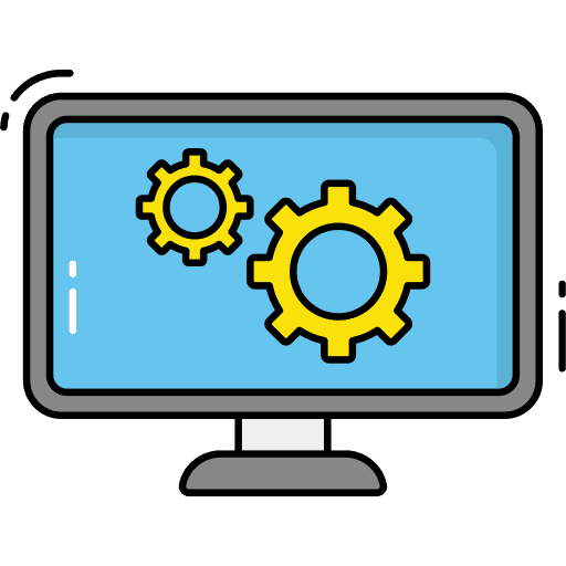 Web development monitor web development development icon Web development monitor web development development icon