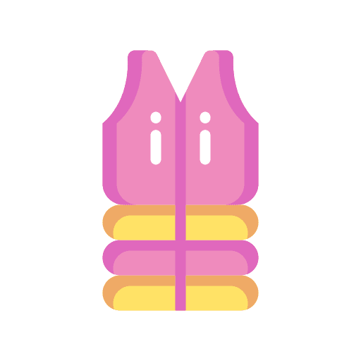 Life jacket life vest high visibility vest lifesaver icon