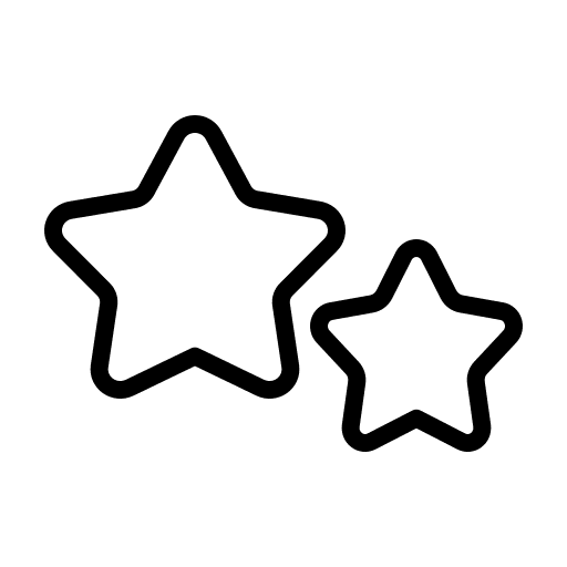 Star shapes and symbols star night icon