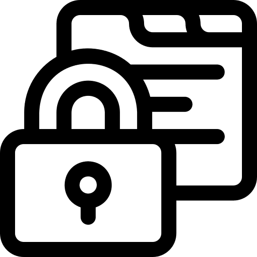 Confidentiality security web webpage icon