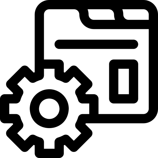Gear webpage cogwheel configuration icon Gear webpage cogwheel configuration icon