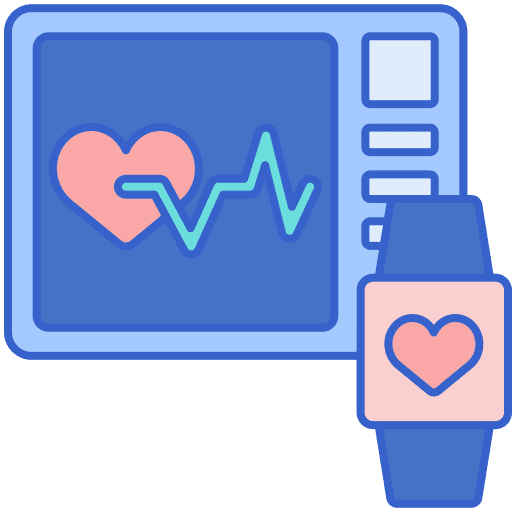 Device devices ecg healthcare and medical icon