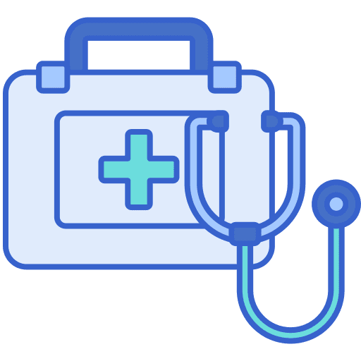 Medical equipment measuring healthcare and medical thermometer icon