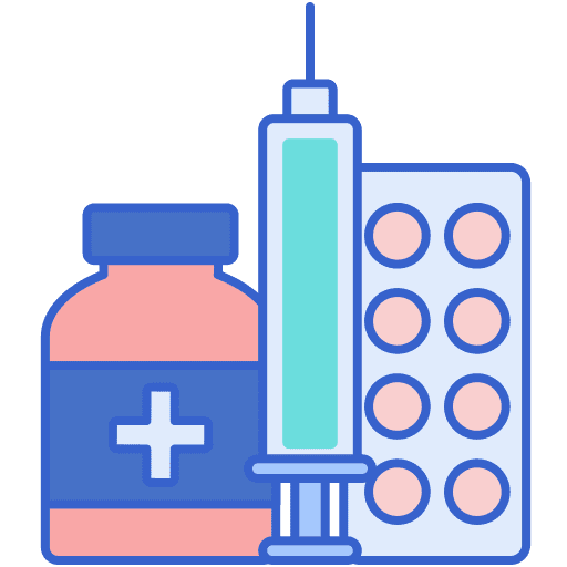 Products cleaning materials medical medication icon