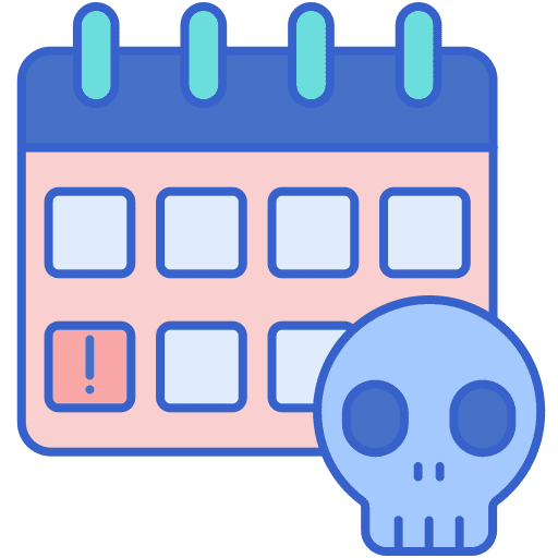 Expiry miscellaneous warning symbol calendar icon
