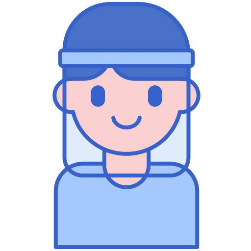 Face shield coronavirus healthcare and medical pandemic icon