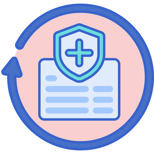 Insurance policy protect package symbol icon