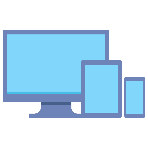 Multiplataform technology devices responsive icon