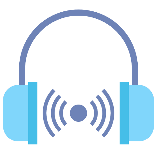 Audio device electronics headphones sound icon