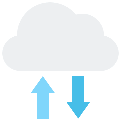 Cloud storage network cloud storage multimedia icon