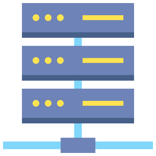 Data storage networking hosting icon