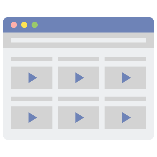 Series web multimedia video icon