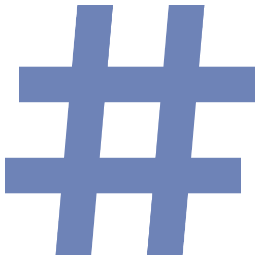 Hashtag hashtag digital marketing social network icon