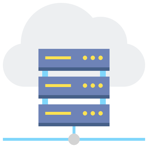 Hosting services hosting services networking cloud service icon
