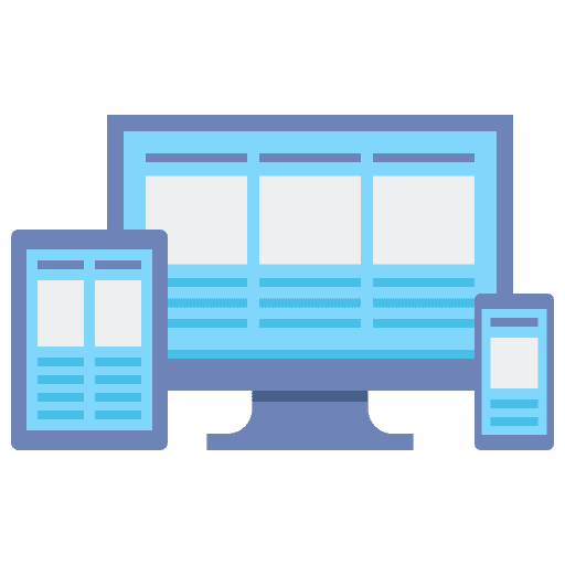 Responsive design technology responsive design electronics icon