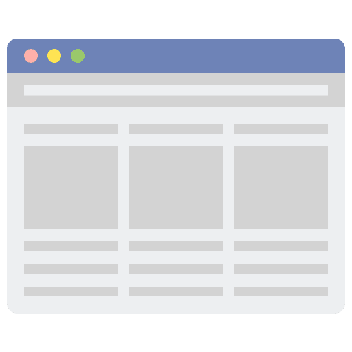 Internet web ui web page icon
