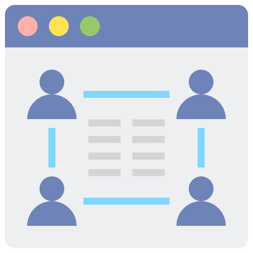 Social media profile user networking icon