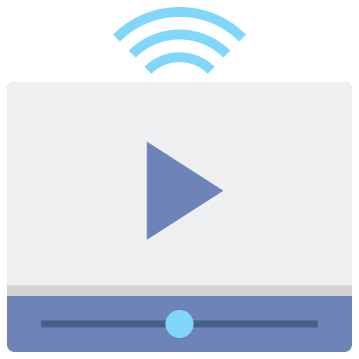 Video streaming multimedia music and multimedia video streaming icon