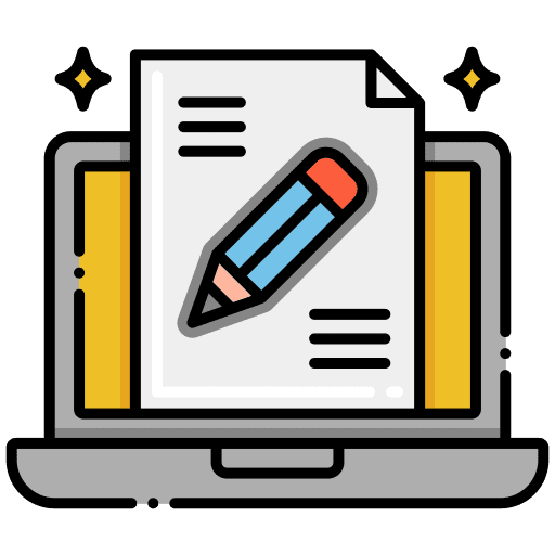 Blog communications screen laptop icon