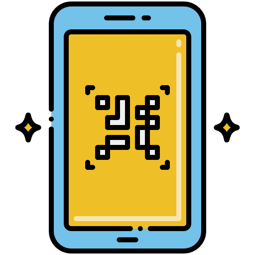 Qr code smartphone qr scan quick response code icon