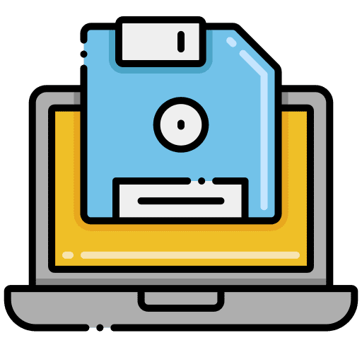 Data data electronics floppy disk icon