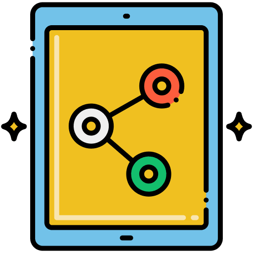 Digital platform ui screen electronics icon