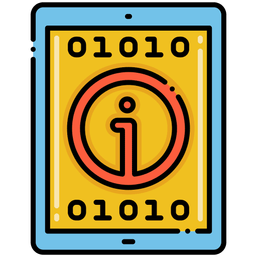 Information info information tablet icon