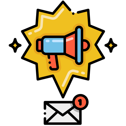 Email marketing megaphone digital marketing email marketing icon
