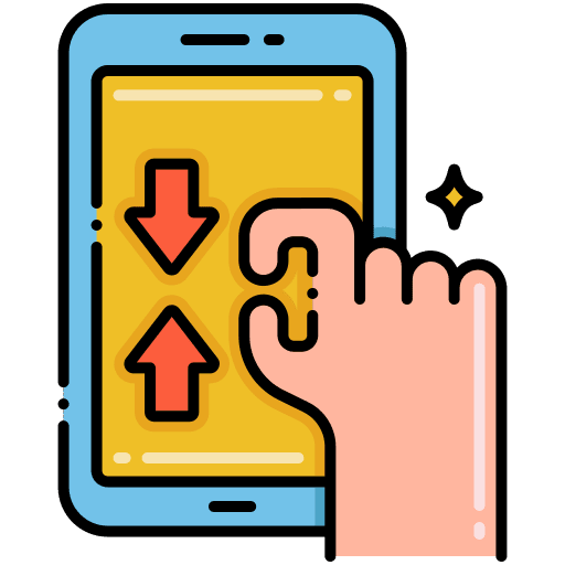 Pinch electronics finger pinch icon
