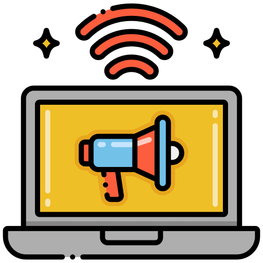 Viral marketing ads communications digital marketing icon