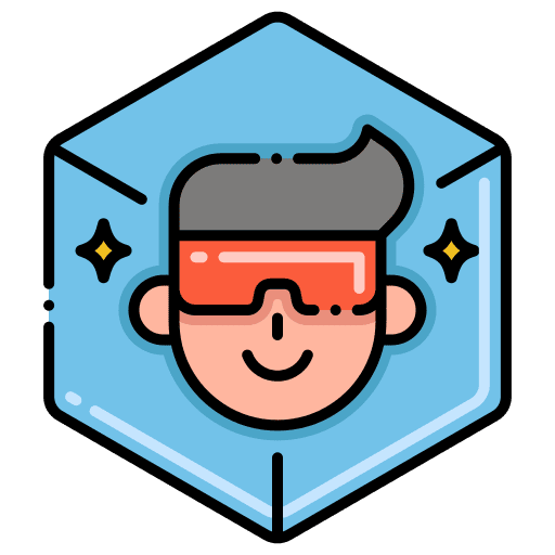 Virtual reality virtual reality boy user icon