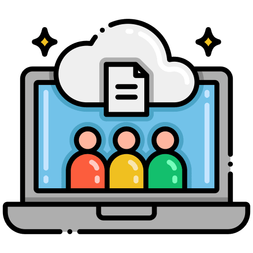 Internet data storage laptop internet icon