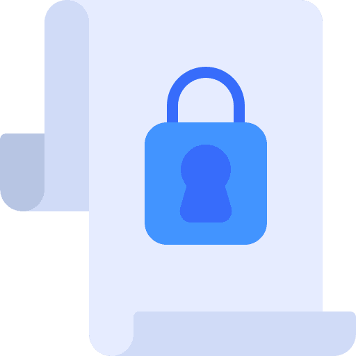 Document lock document file icon Document lock document file icon