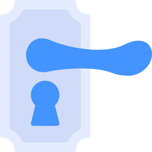 Door handle door lock door door knob icon Door handle door lock door door knob icon