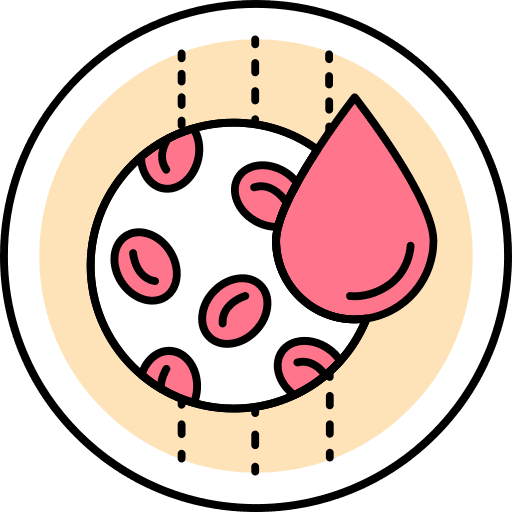 Blood science cell healthcare and medical icon