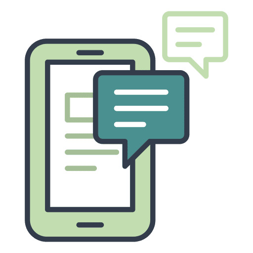 Mobile chat communications mobile chat ui icon Mobile chat communications mobile chat ui icon