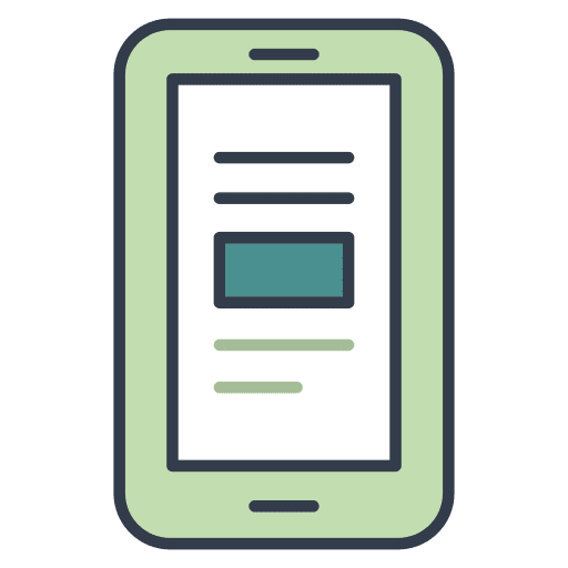 Mobile phone device screen electronics icon Mobile phone device screen electronics icon