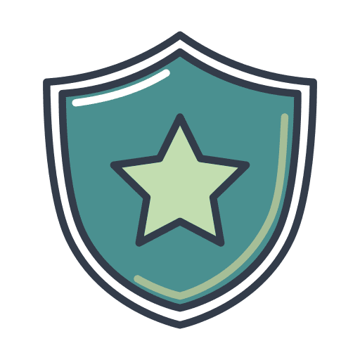 Protection secure security defense icon Protection secure security defense icon