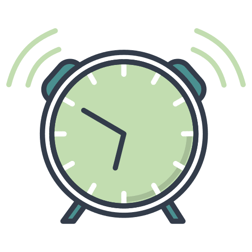 Alarm clock timer tool alarm clock icon