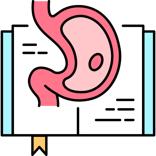 Stomach book education healthcare and medical icon Stomach book education healthcare and medical icon