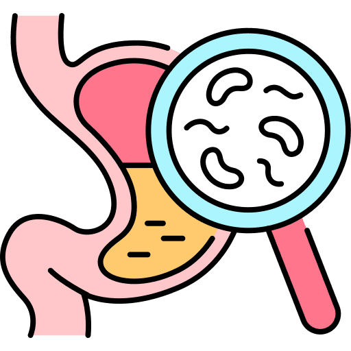 Stomach healthcare and medical stomach sickness icon