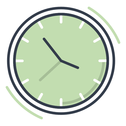 Watch clock travel time icon
