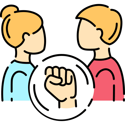 Conflict people conflict abuse icon