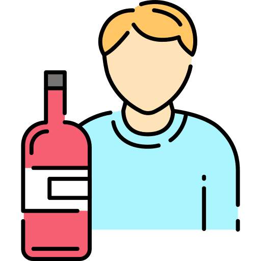 Alcoholic alcoholic disorder abuse icon